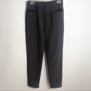 Chocolate brown lined straight leg pull on pants